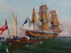 BITWA MORSKA -HMS AFRICA -WOJNA ANGIELSKO-DUNSKA 1808